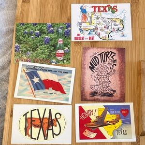 Texas Themed Postcard Set